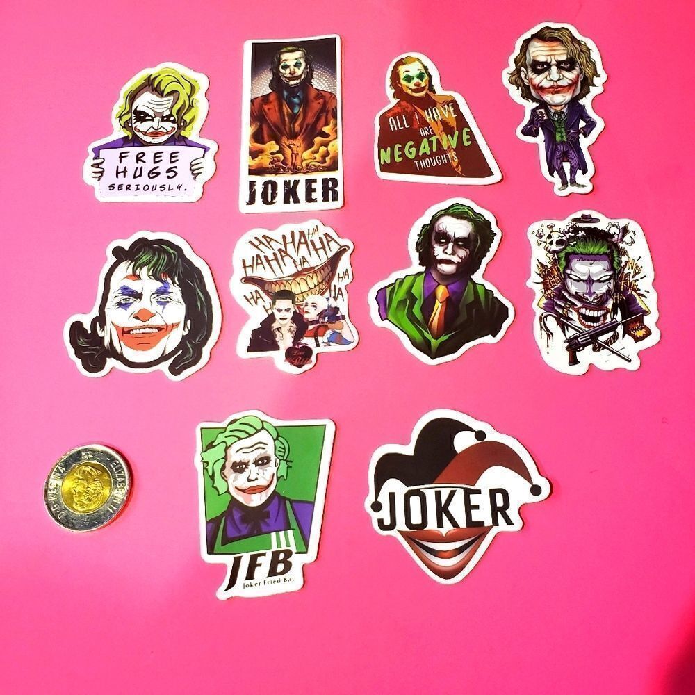 3/$20 10x brand new Jokers waterproof stickers